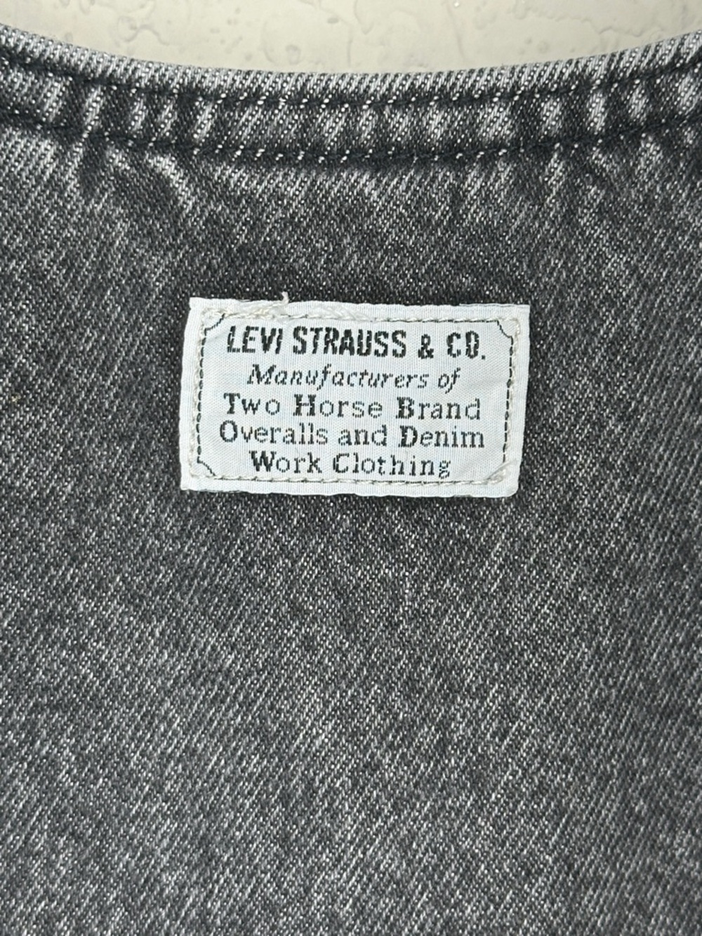 Levi's Women's Tuli Denim Mini Dress Size Large Black Stonewash '90s-Inspired - Picture 8 of 14